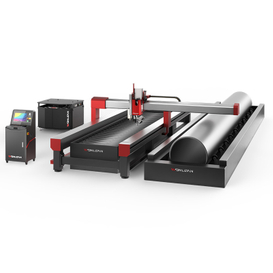 Sheet and Pipe Integrated Waterjet Cutter